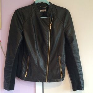 Calvin Klein Faux black leather jacket