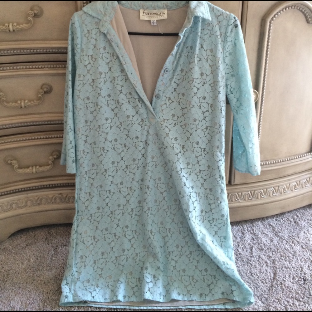 Francesca's small dress shirt dress