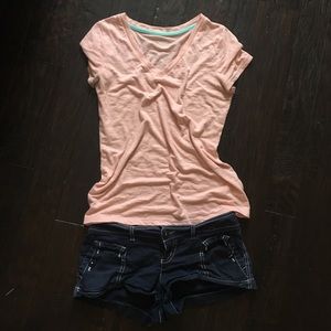 Mossimo Supply  Co. V-neck T-Shirt and Shorts