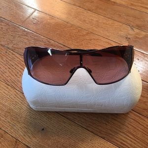 Maroon Oakley Dart Sunglasses