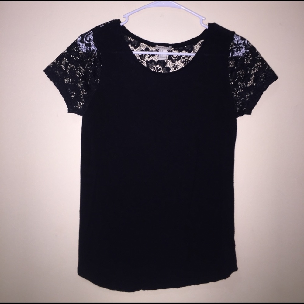 Lace Black Shirt