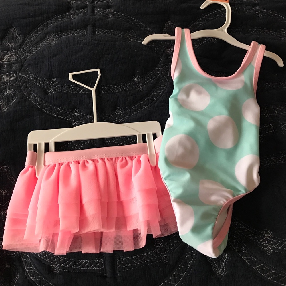 NWT CAT & JACK SWIMSUIT WITH MATCHING TUTU