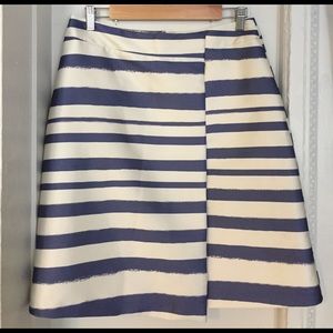NWOT blue and white striped TOPSHOP skirt