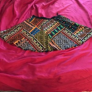 🚨tribal print skater skirt
