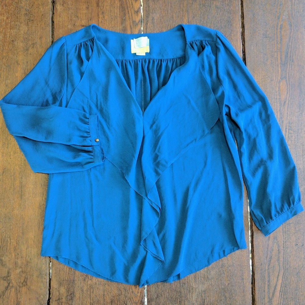 Anthropolgie Ruffle Front Blouse