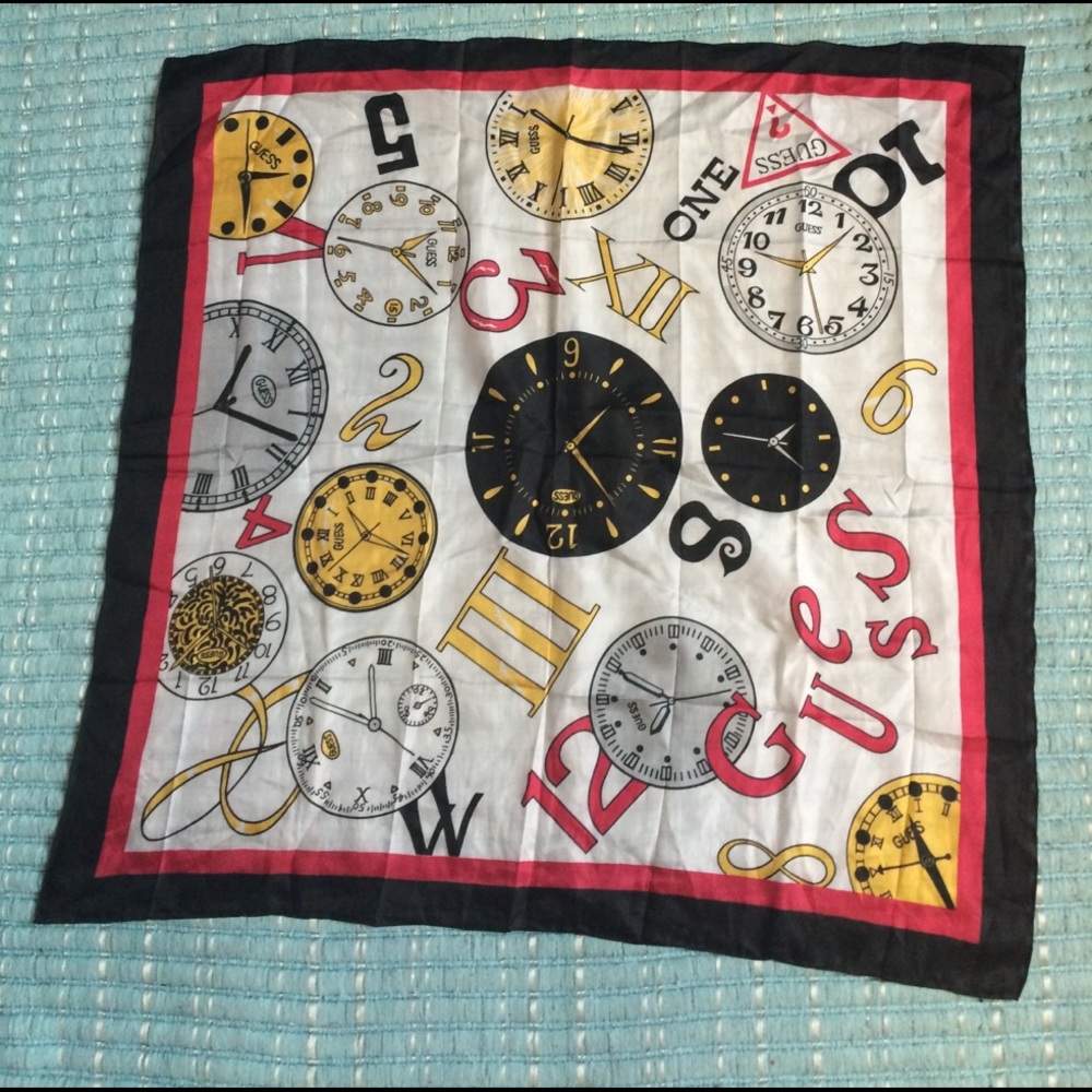 Guess silk scarf, perfect condition!