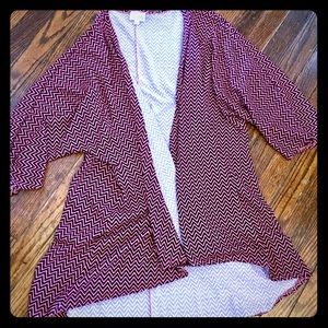 LuLaRoe pink and black chevron Lindsay!