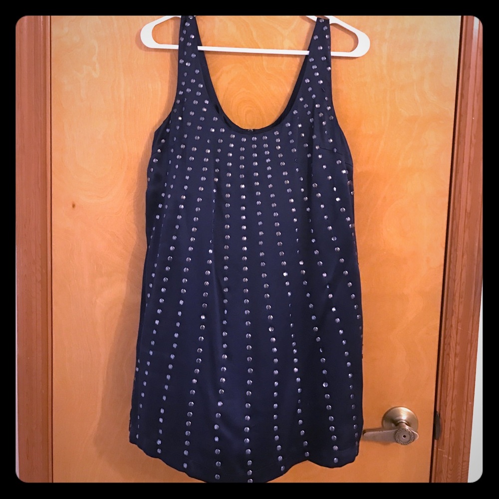 Forever XXI navy tunic with metal stud detailing