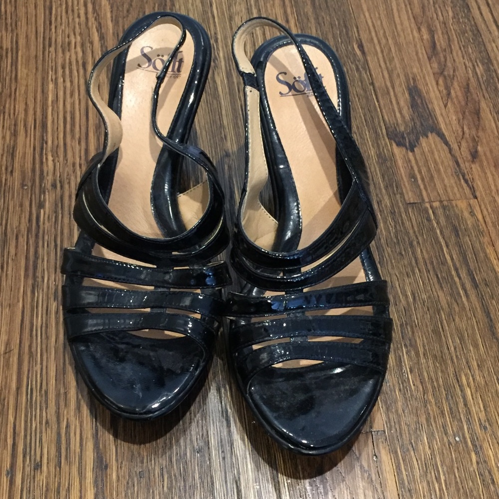 4" Sofft black heels heels 👠