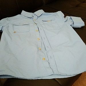 Blue Sail Woven Fishing Shirt