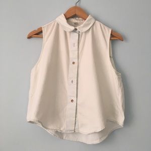 American apparel denim drop top