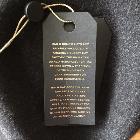 Host Pick! ✨ Rag & Bone Range Fedora Charcoal Grey - Picture 6 of 8