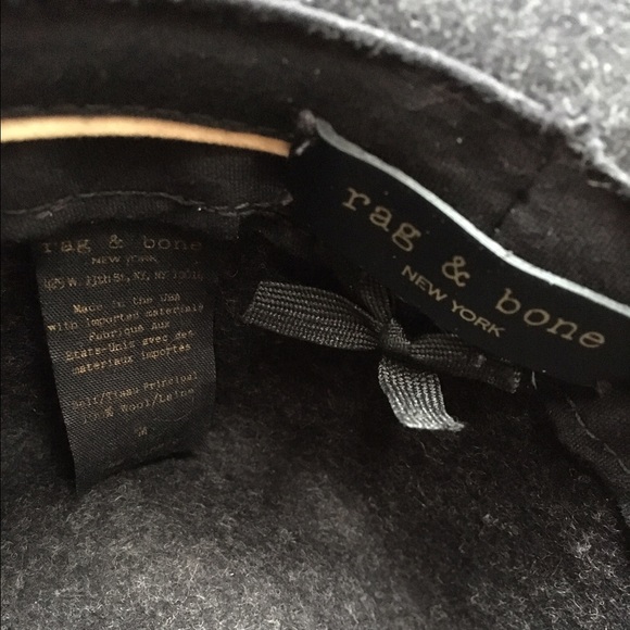 Host Pick! ✨ Rag & Bone Range Fedora Charcoal Grey - Picture 7 of 8