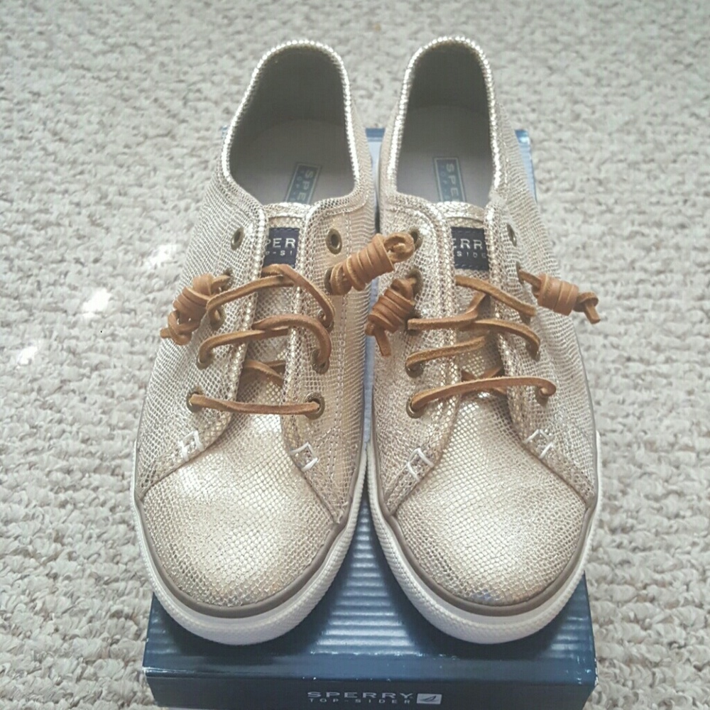 Sperry Bronze/Gold Canvas