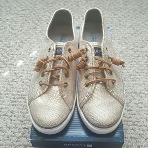Sperry Bronze/Gold Canvas