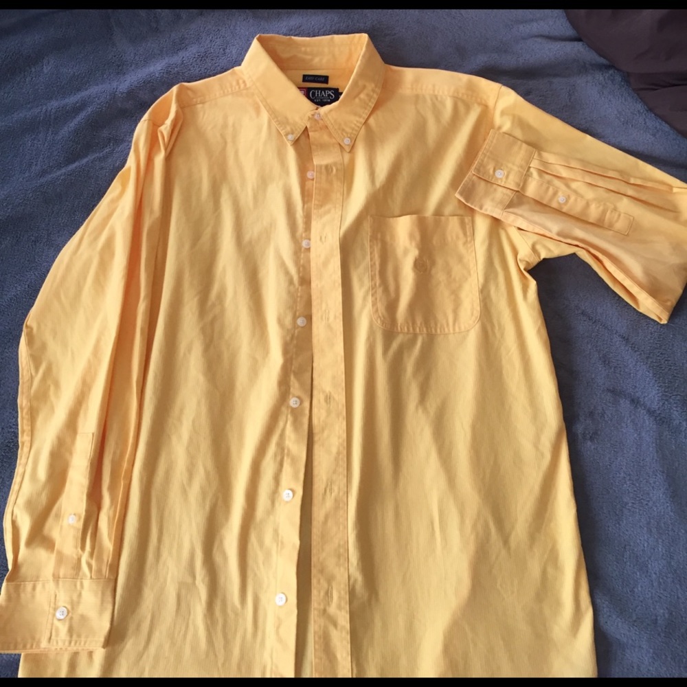 Clearing closet of unwanted clothes.