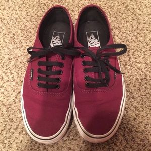 Maroon Vans