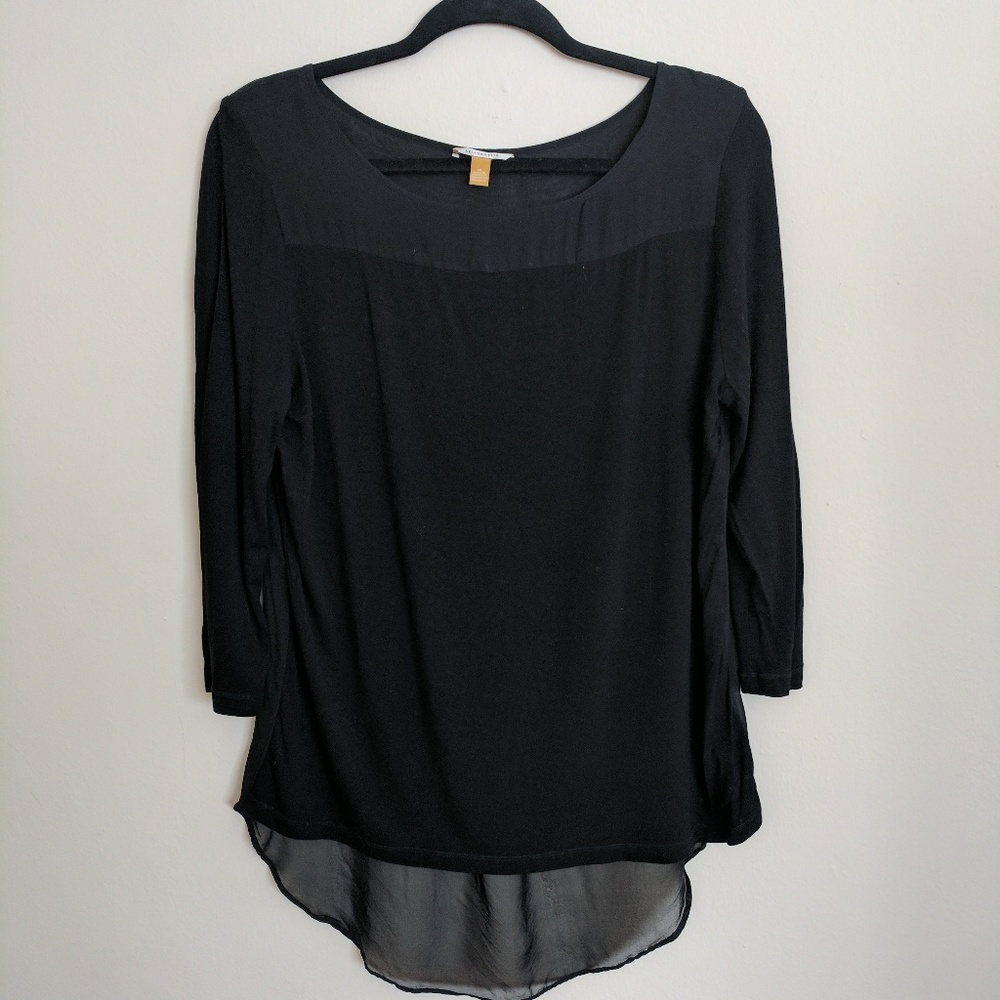 Anthropologie top w. Sheer back