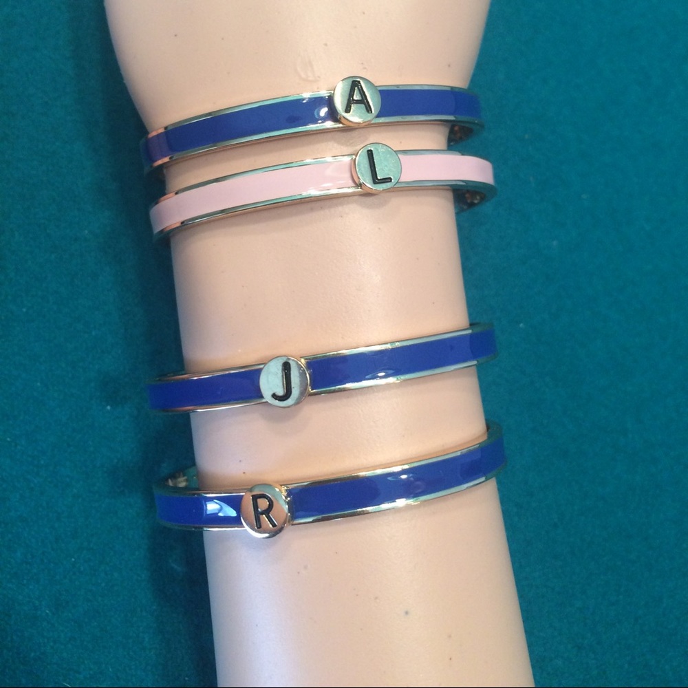 BCBG Gold Bangle With Initial- Never Worn!!