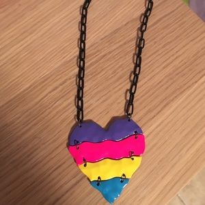 Neon heart necklace