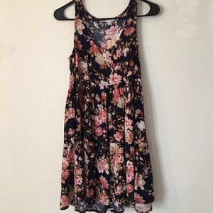 AEO Floral tiered swing dress