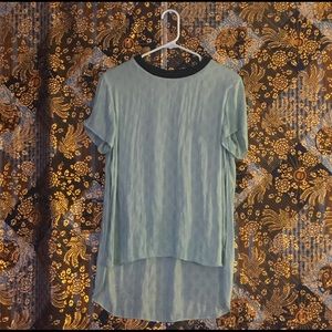 RACHEL Rachel Roy Mint Green Asymmetrical Top L