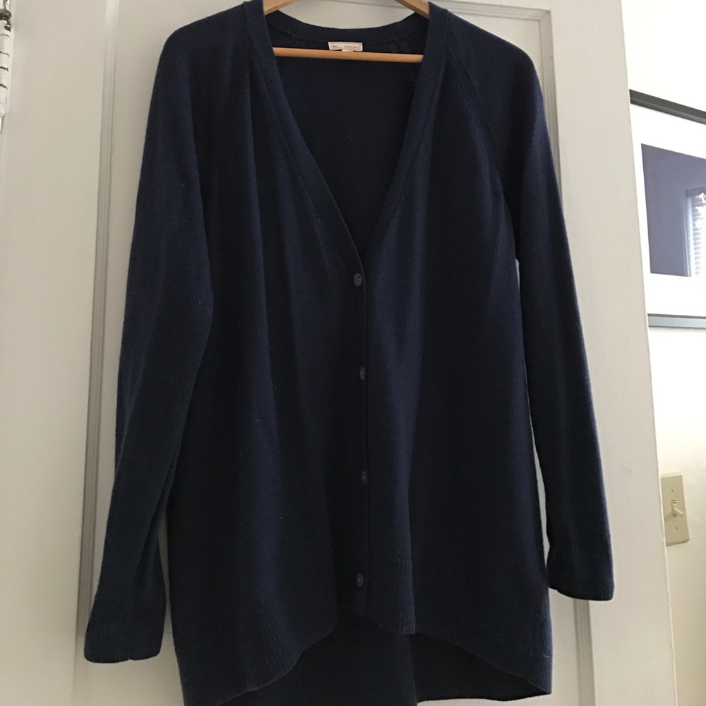 Navy wool gap cardigan