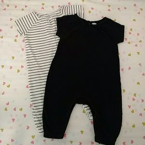 Black and stripes jumpsuits