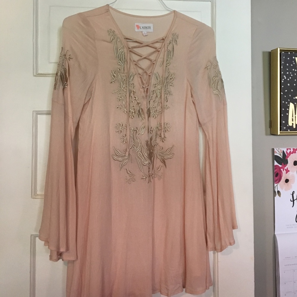 Flowy pink dress