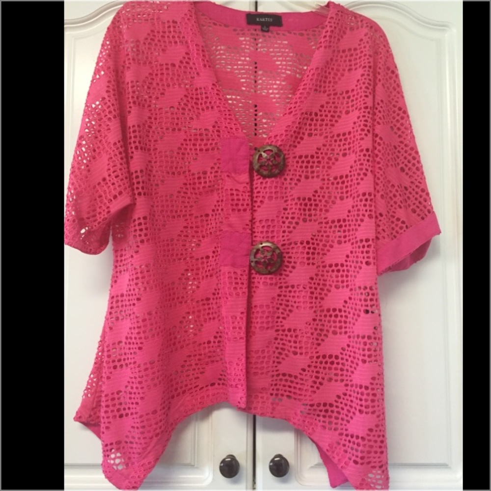 Pink lace jacket
