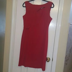 Red Calvin Klein dress