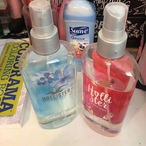 Two hollister body sprays