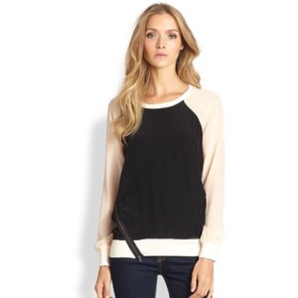 Anthropologie Sweaters - Anthropologie Patersson J. Kincaid Silk Sweatshirt