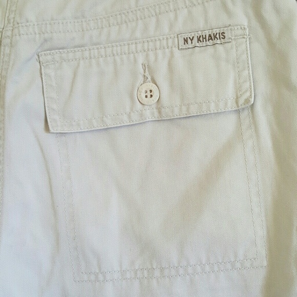 High waist khaki shorts 6 pocket eyc sz 6 euc - Picture 3 of 6