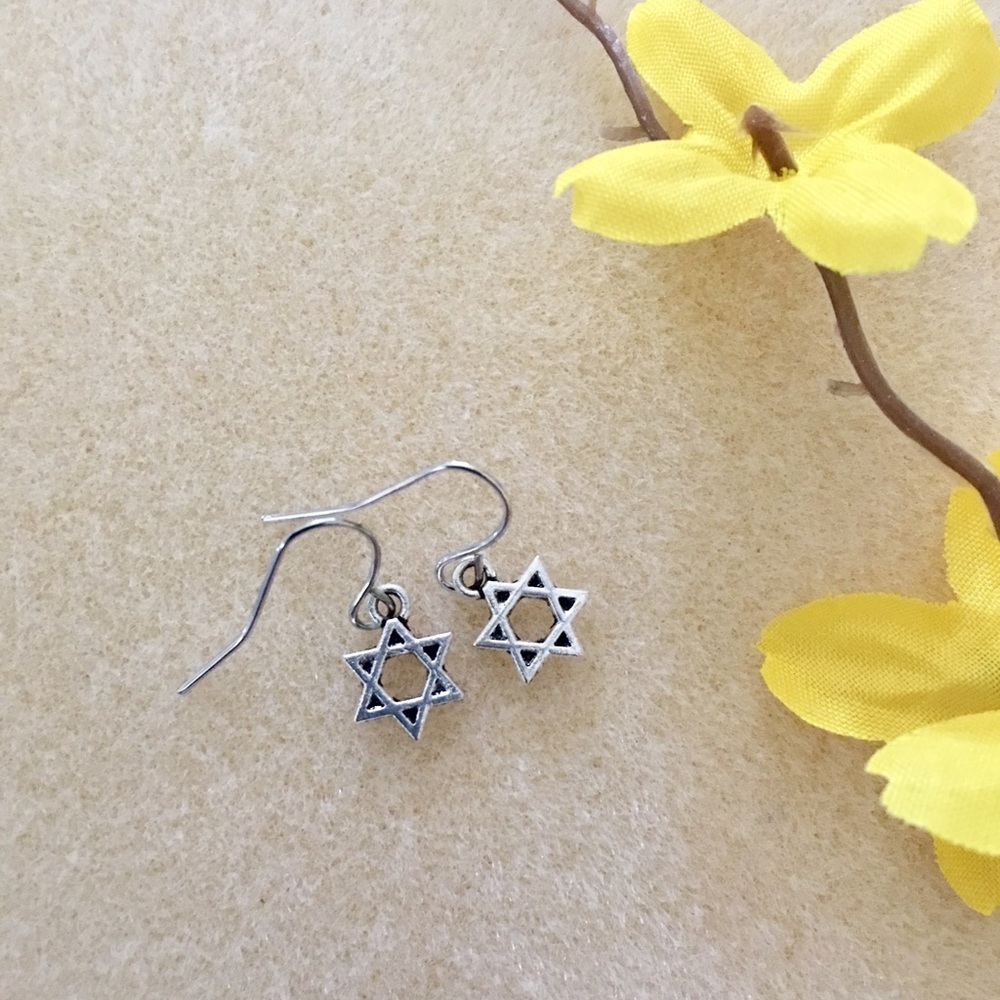 Silver Star Earrings