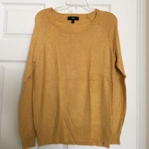 Basically new!  Mustard crew neck sweater