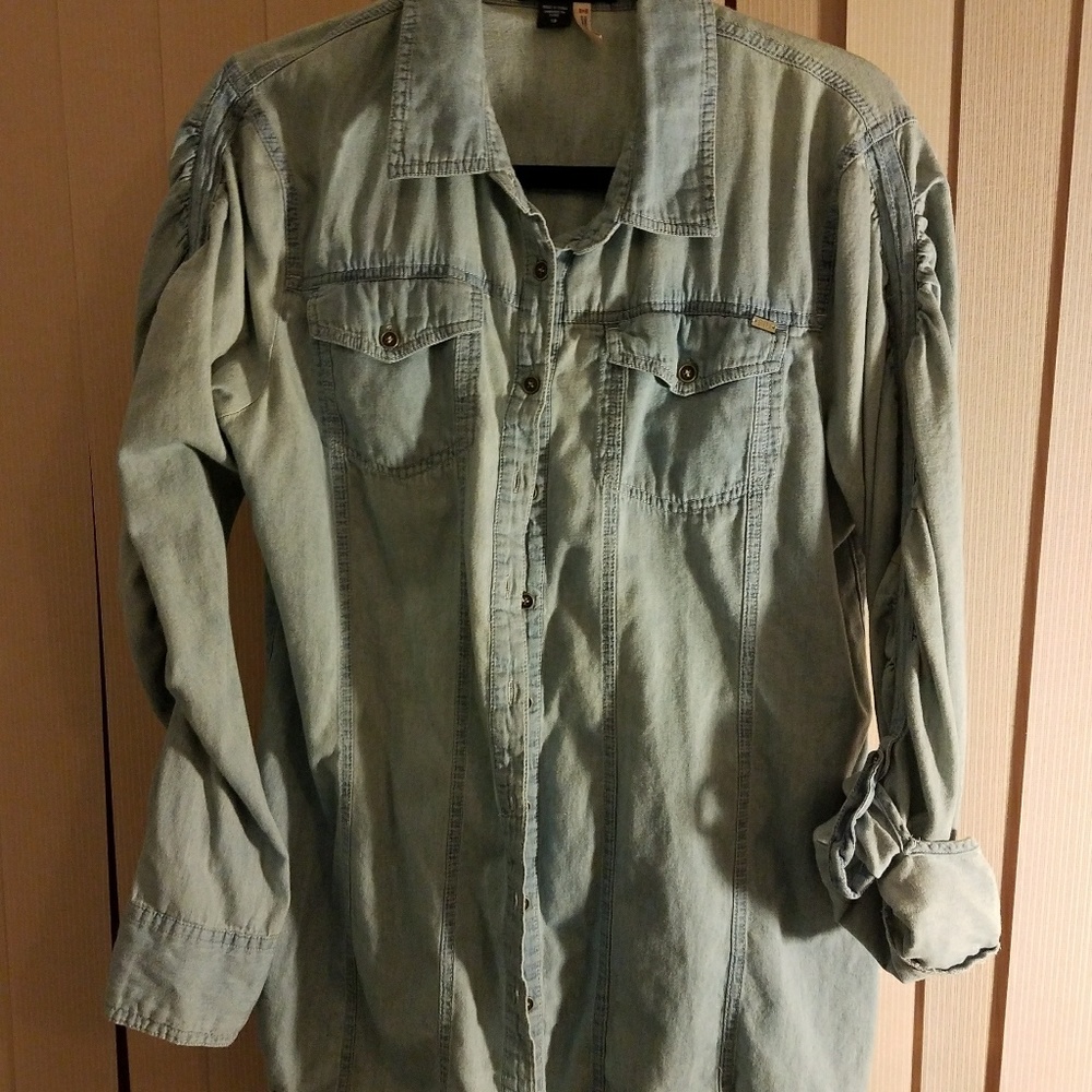 Denim chambray shirt