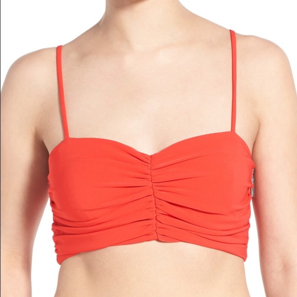 Kendall & Kylie Ruched Crop Bustier