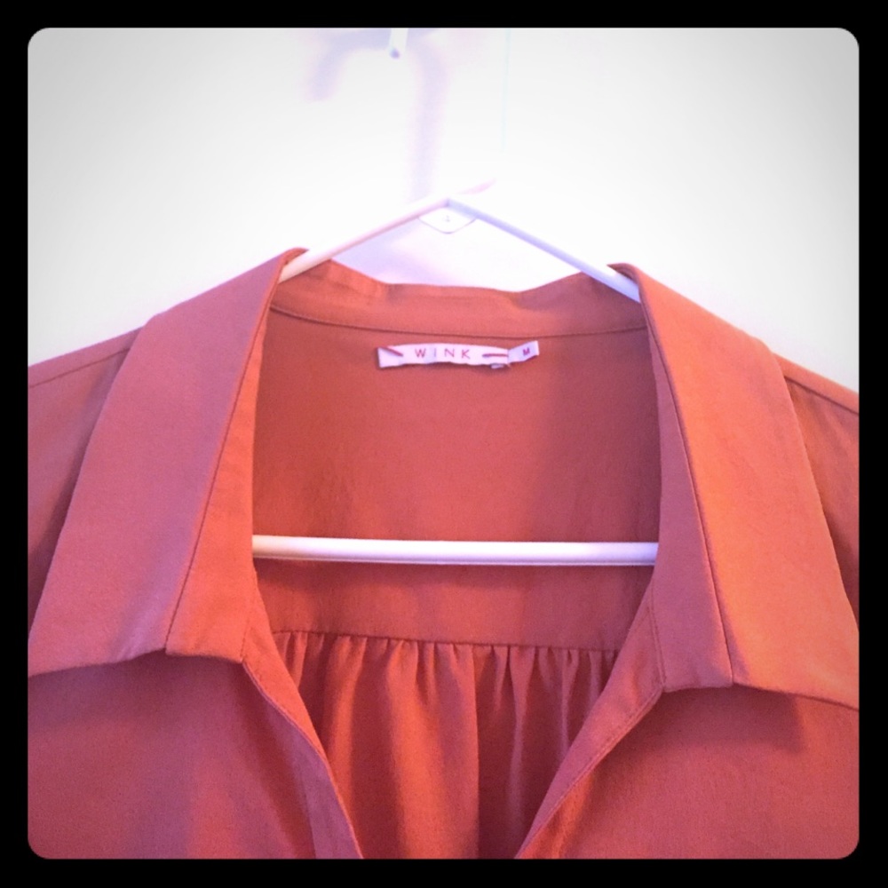 Pink tie blouse - Picture 2 of 3