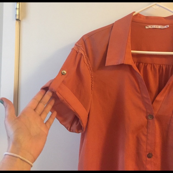 Pink tie blouse - Picture 3 of 3