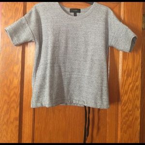 Short sleeve cotton/polyester top