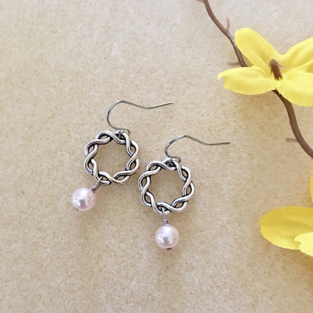 Ring and Pearl Earrings