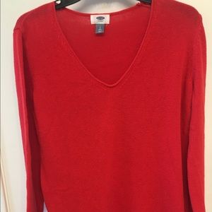 V neck lightweight sweater