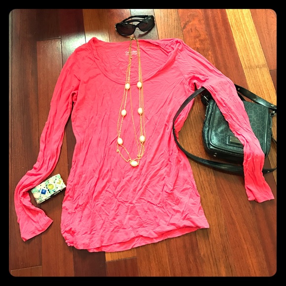 Calvin Klein Tops - 🎉💕Host Pick!! Calvin Klein Pink Long Sleeve Tee