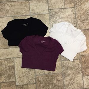 Bundle 3 maternity v-neck t-shirts size XS.