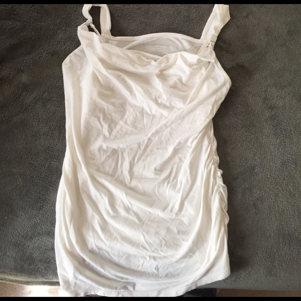 Maternity/nursing tank top