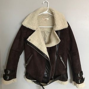 NWT Faux Shearling Aviator Jacket NWT Faux Shearling Aviator Jacket