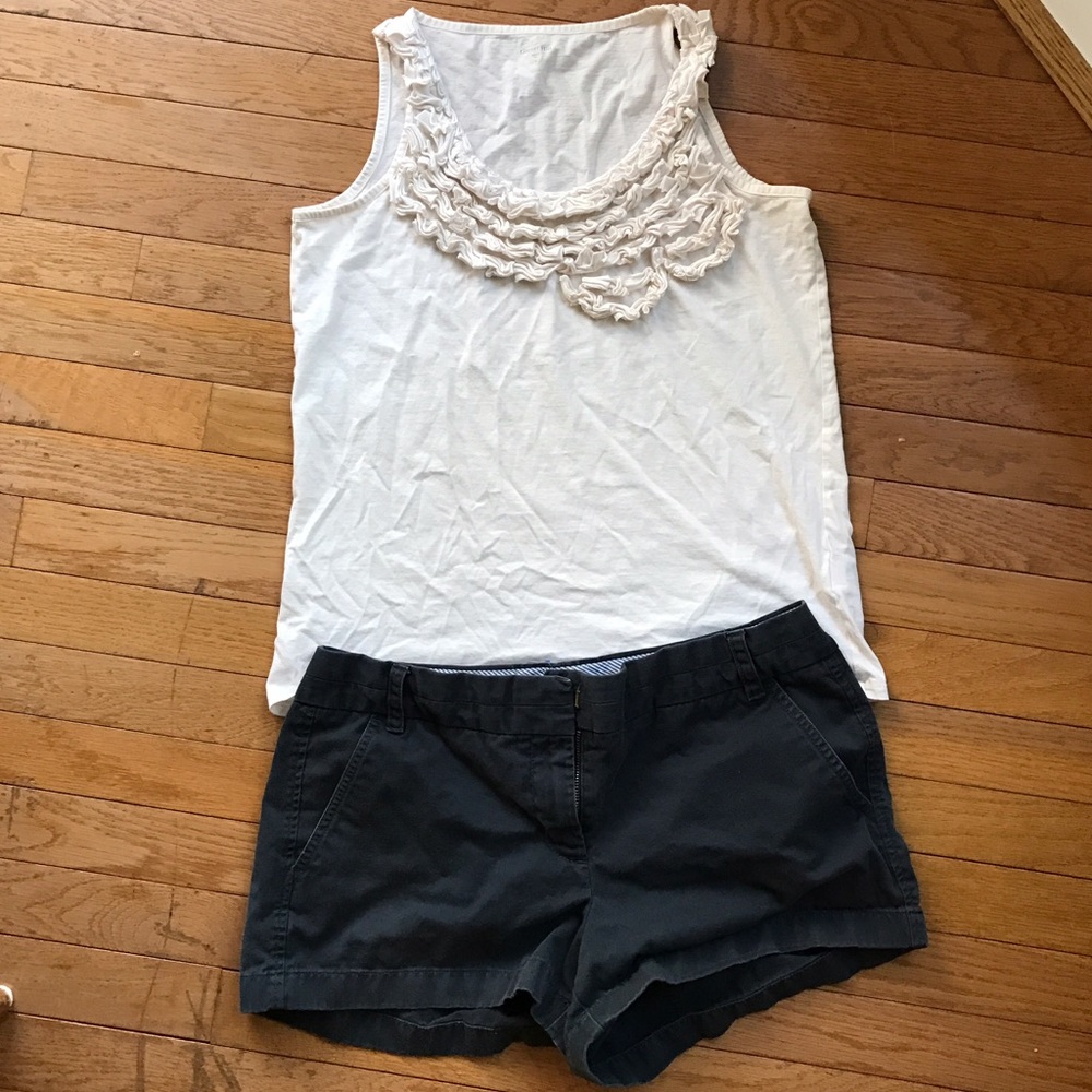 White Garnet Hill dressy tank