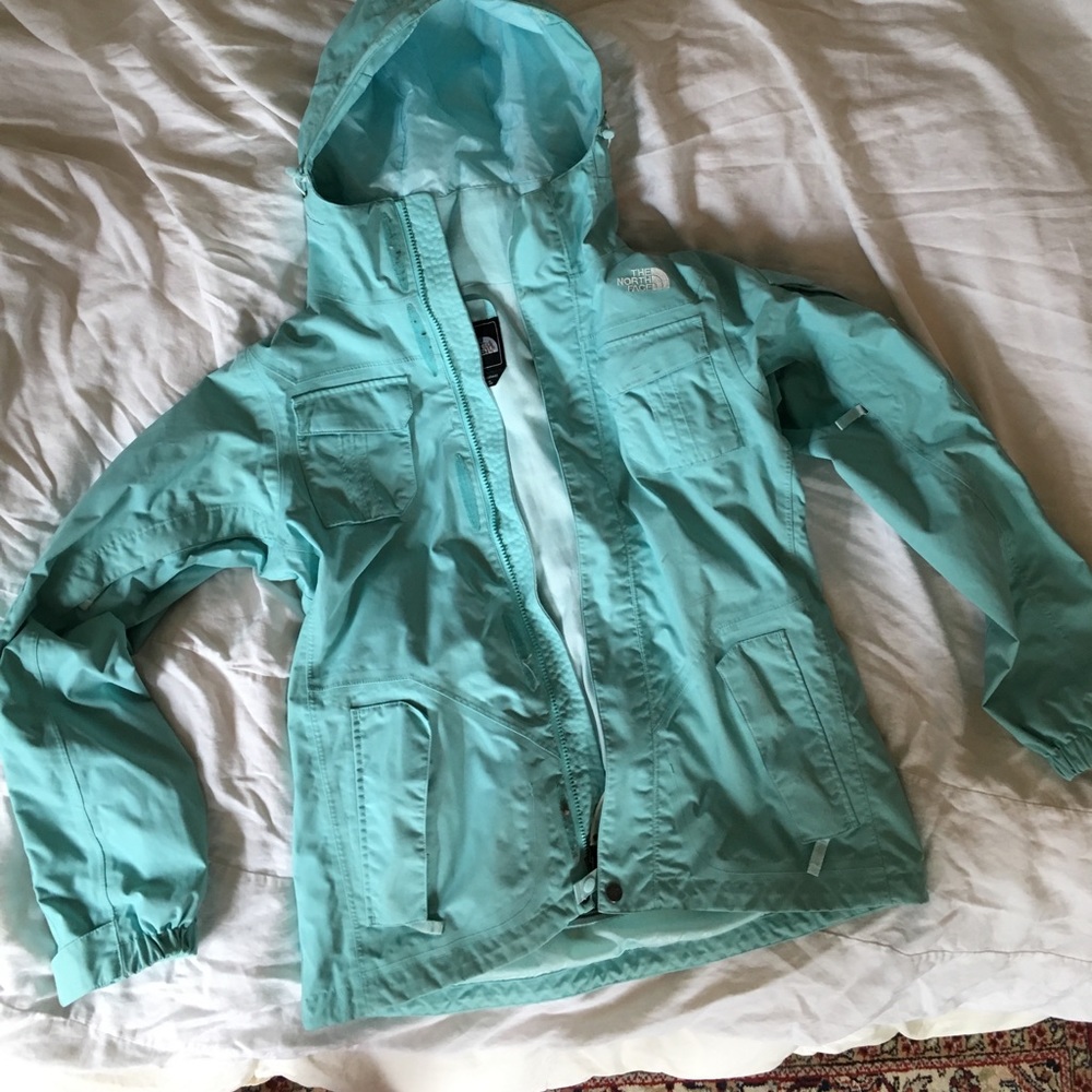 Blue North Face Rain Jacket