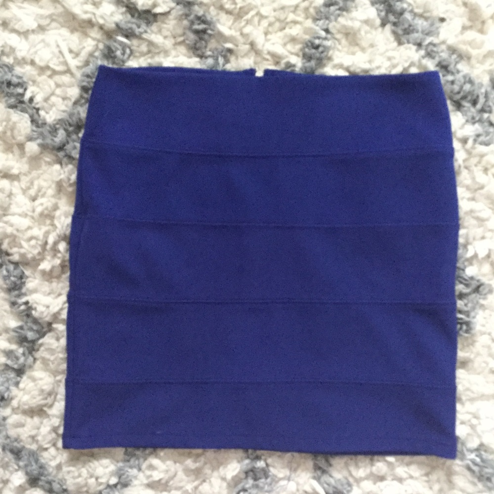 Dark blue mini skirt